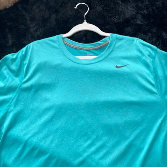 Nike short sleeve men’s shirt teal green worn once - Picture 1 of 6